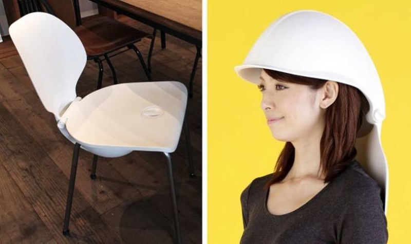 19. Stolica koja za vrijeme potresa može poslužiti kao kaciga i zaštita za leđa