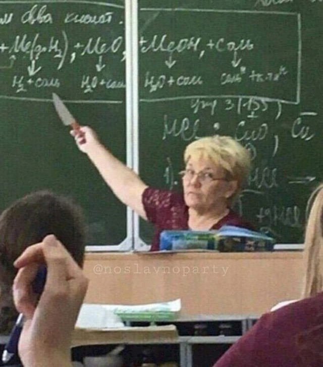 Evo što je jedan učenik uslikao: