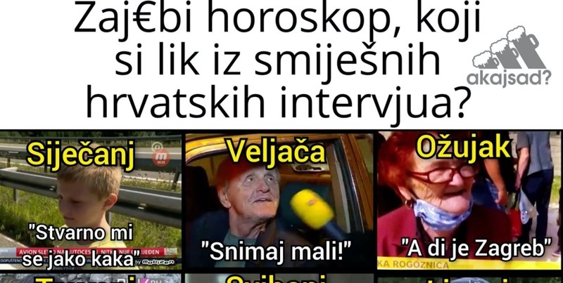 Ekipa na FB-u smislila nešto bolje od horoskopa, provjerite koji ste lik iz smiješnih domaćih anketa