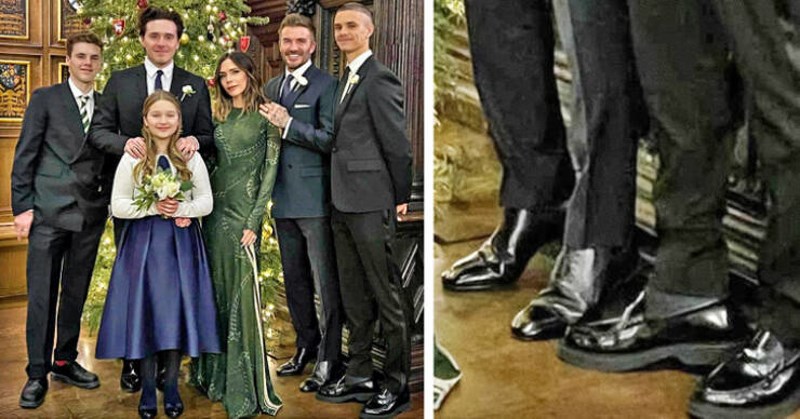 15. David Beckham stoji na prstima pored svojeg sina Romea 😂