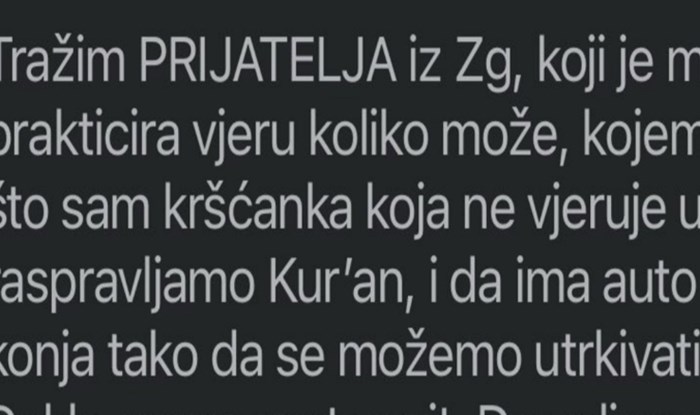 Djevojka objavila bizaran oglas i začudila mnoge svojim kriterijima za prijateljstvo, morate vidjeti