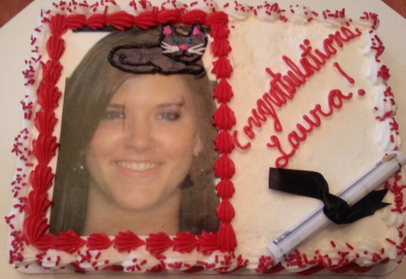 15. Naručila je tortu za maturu s kapom (cap) na glavi. Očito su se zabunili i čuli cat (mačka).