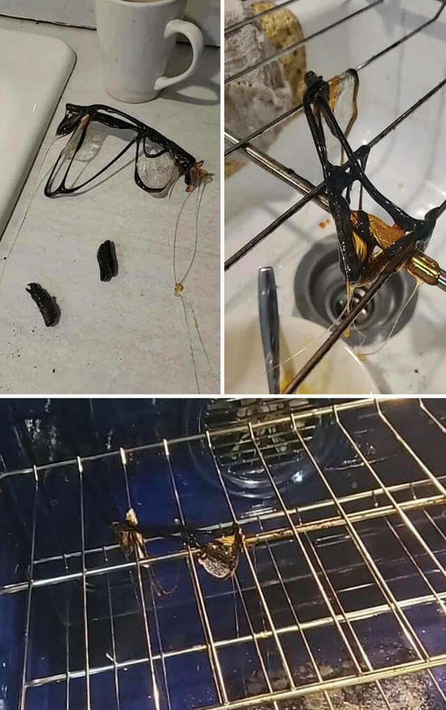 16. Tražim svoje naočale već nekoliko dana. Pronašao sam ih u pećnici.
