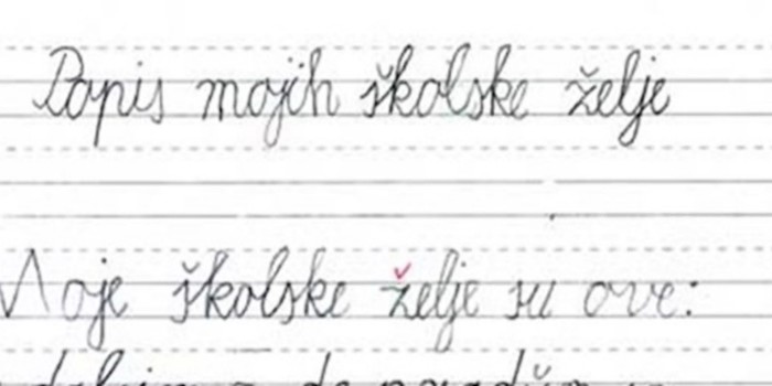 Djeca su dobila zadatak napisati svoje želje za iduću školsku godinu, ovaj rad odmah je postao hit
