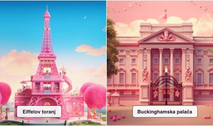 AI je pokazala kako bi poznate svjetske građevine izgledale u Barbie svijetu, slike su viralni hit
