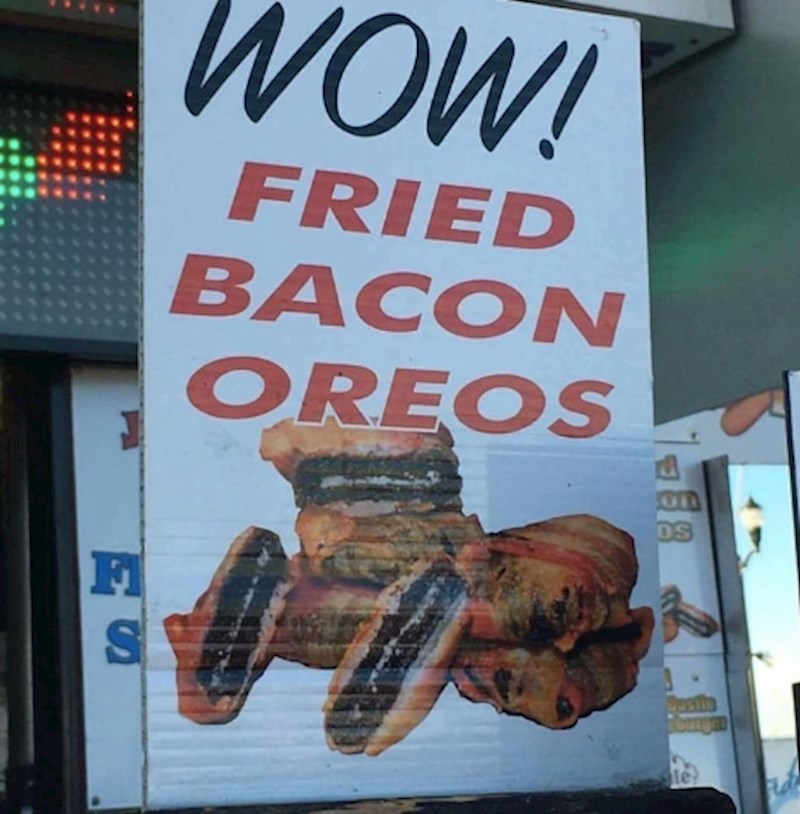 15. Pečeni Oreo keksi sa špekom? Eto, i to postoji u SAD-u.