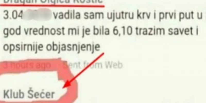 Žena je na Fejsu postavila pitanje o povišenom šećeru, prasnut ćete u smijeh kad vidite kome