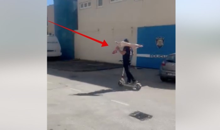 Snimka iz Omiša obišla je cijelu Hrvatsku brzinom munje, morate vidjeti što je izveo tip na romobilu