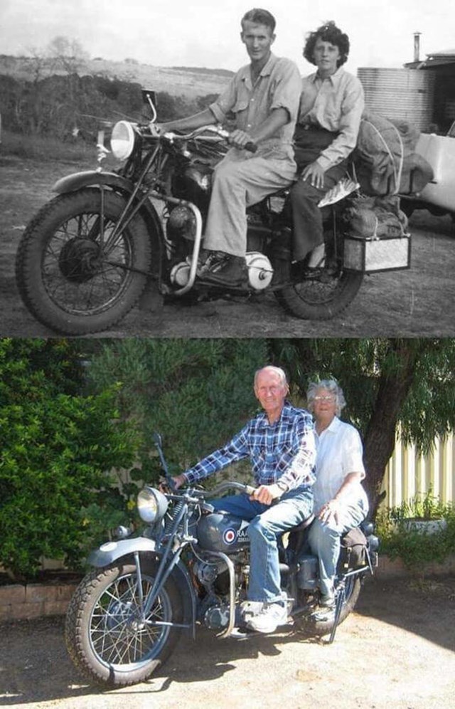 14. Isti par na istom motoru 1950-ih i 2015. godine