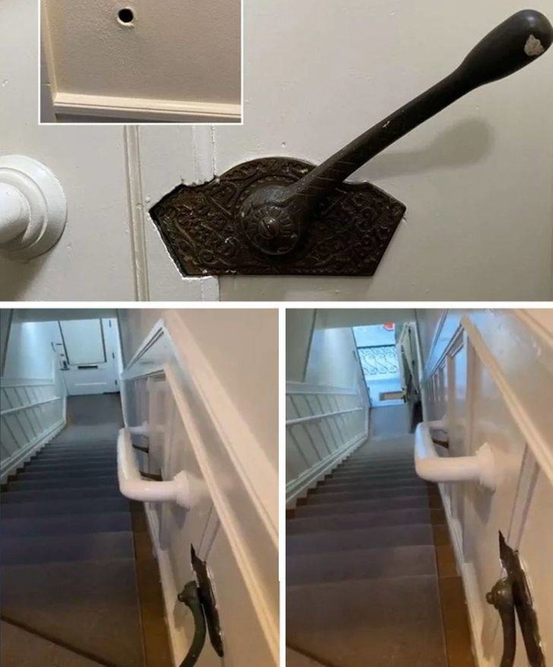 2. Pronašla sam čudnu kvaku na zidu i kad sam ju povukla otvorila se se ulazna vrata