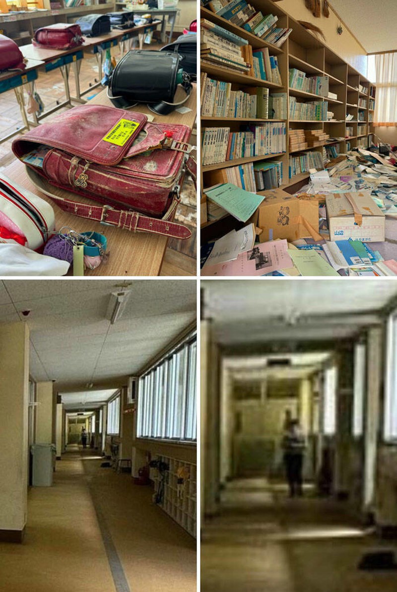 4. Istražujem napuštena mjesta. Ovo je napuštena škola u Japanu i cijelo sam vrijeme imao osjećaj da nisam sam. Kad sam pogledao fotografija, shvatio sam da me osjećaj nije varao...