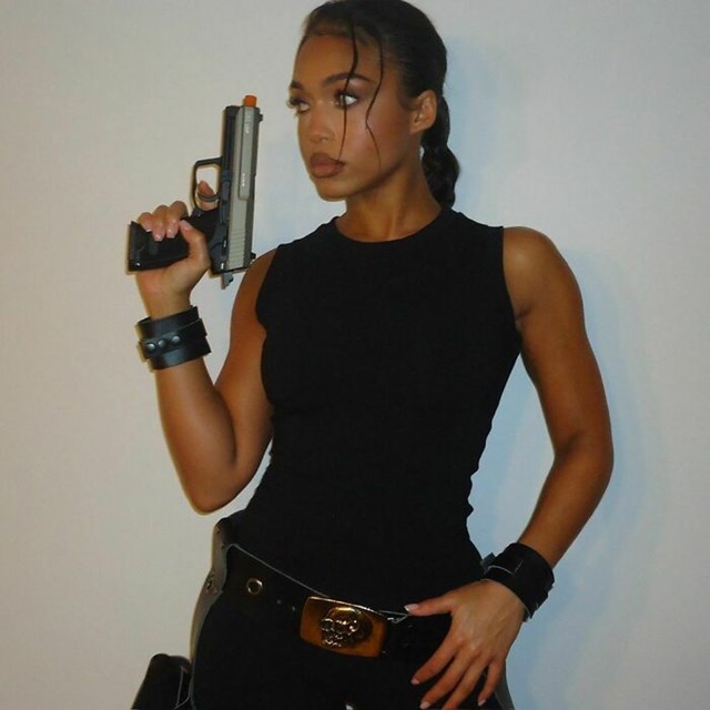 16. Lori Harvey kao Lara Croft