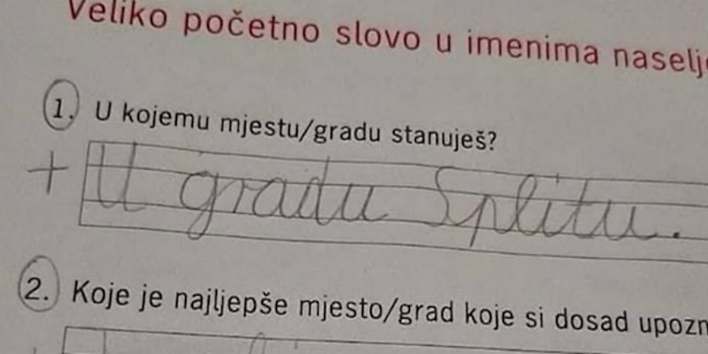 Dijete je iskrenim odgovorom u školskom zadatku oduševilo svoje roditelje, morate vidjeti ovaj hit