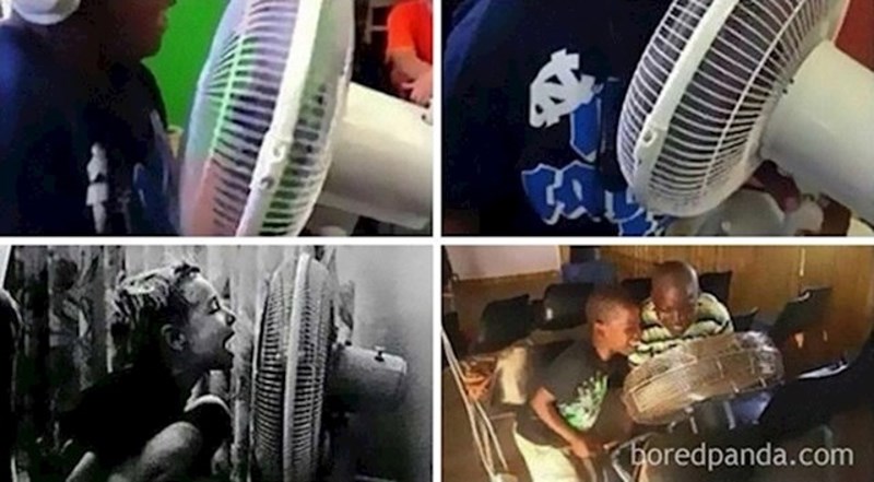 Svi smo govorili "AAAAAUAAAAAEEEEEIIIII" dok je ventilator puhao u nas... Bio je to tadašnji "autotune".