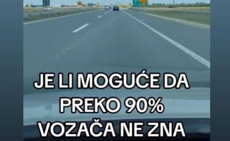 Tip je se vozio autocestom i objasnio pravilo koje 90% ljudi ne zna. Možda vam pomogne u gužvama :)