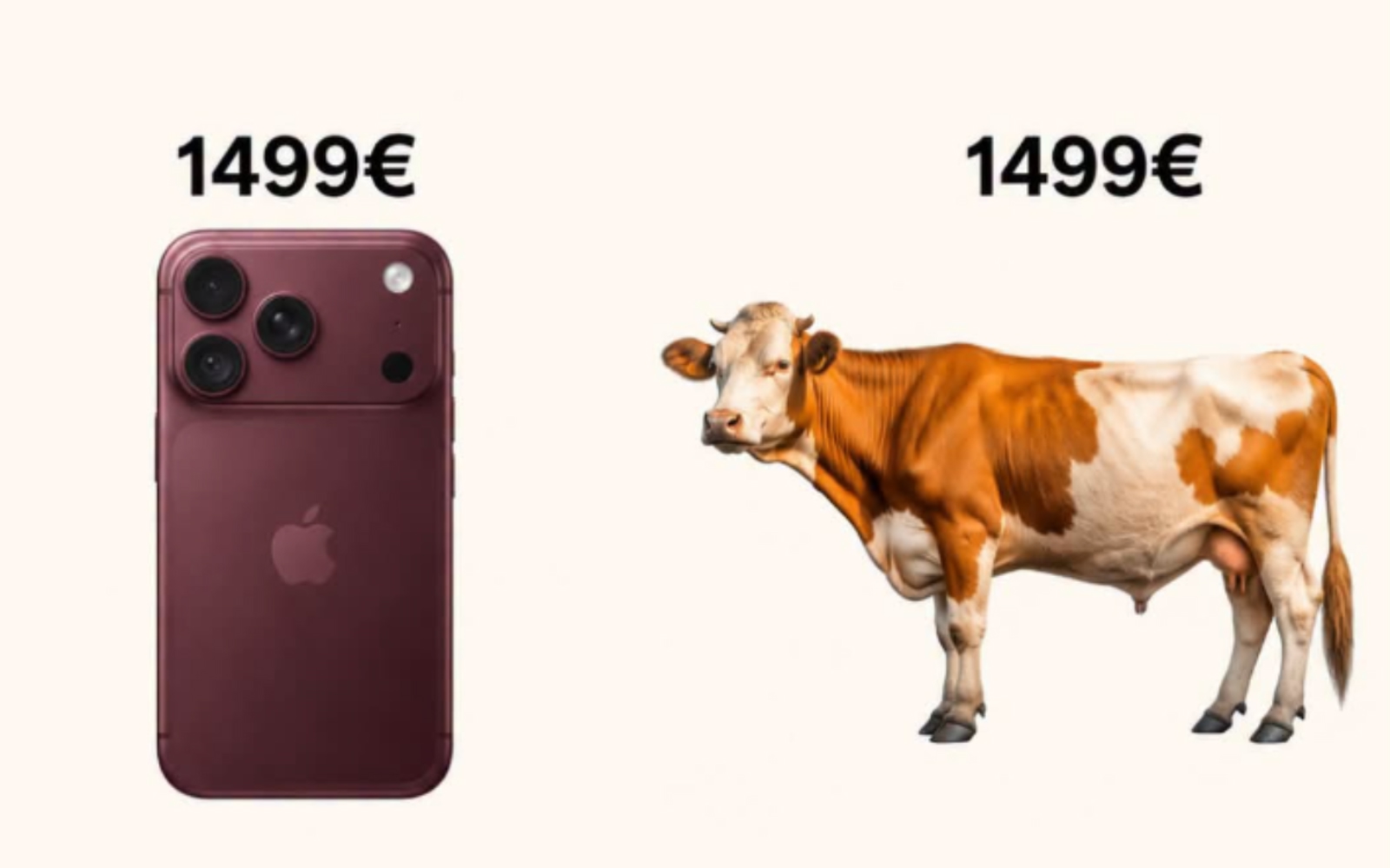 Fotka usporedbe kupovine novog iPhonea i krave je apsolutni hit, odmah će vam biti jasno zašto