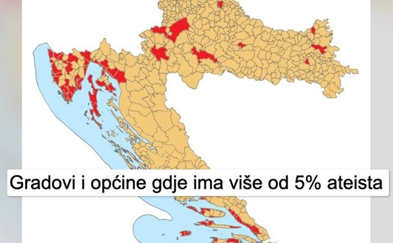 Netko je napravio mapu Hrvatske koja otkriva koliko su posebne neke općine, ovo je jako zanimljivo!