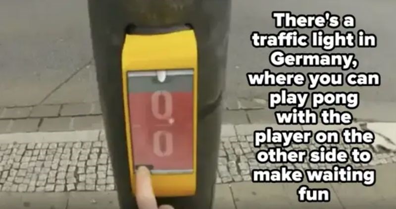 U Njemačkoj na nekim semaforima možete igrati Pong s osobom na drugoj strani