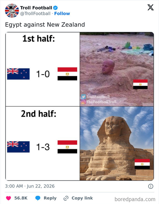 Egipat vs Novi Zeland