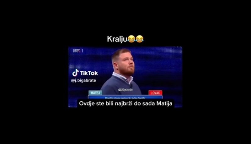 Svi gledaju ovu snimku iz Potjere, tip je apsolutna legenda