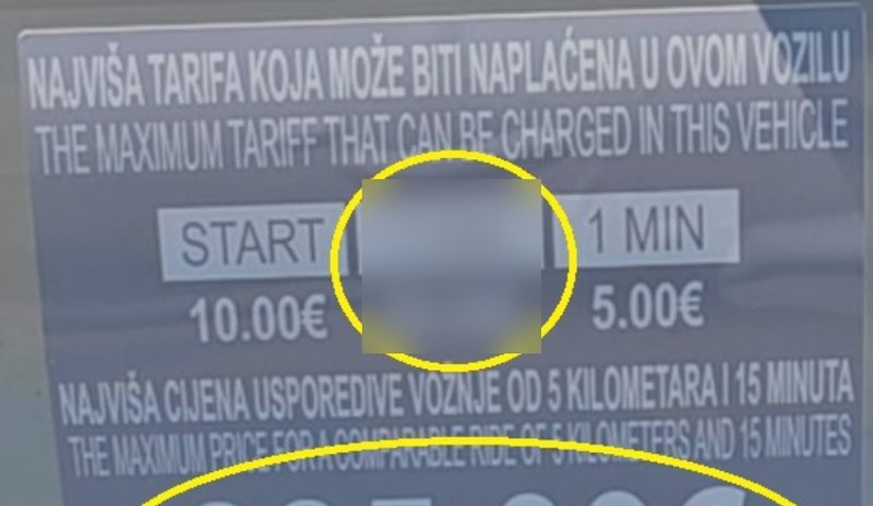 Djevojka je pozvala taxi u Splitu, šokirala se kad je vidjela koja mu je cijena po kilometru