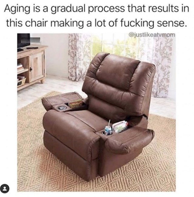 Starenje je proces koji kulminira zaključkom da ova fotelja ima smisla