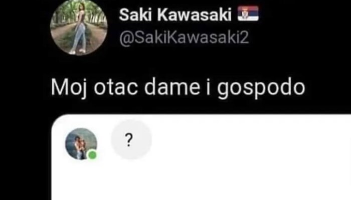 Djevojka iz Srbije dobila je toliko bizarnu poruku od svog oca da ju je morala podijeliti