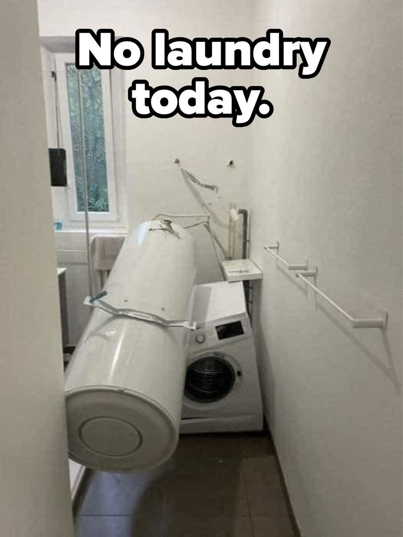 Ok, očito se neće prati rublje danas (a ni tuširati)