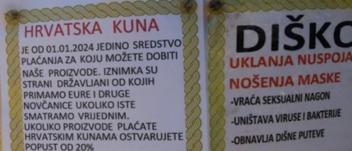 Vlasnik trgovine u Benkovcu dozvoljava plaćanje samo u kunama, morate vidjeti razlog!