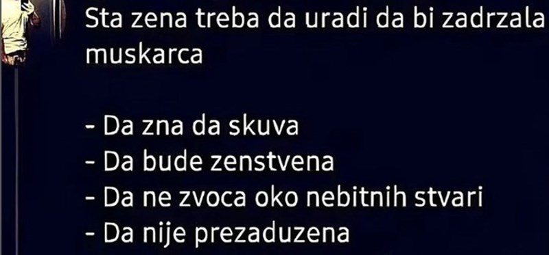 Tip je naveo popis stvari koje prava žena mora imati, djevojka ga uništila prvim komentarom