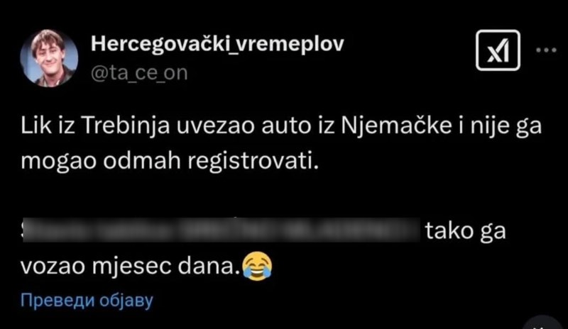 Majstor iz BiH nije mogao registrirati auto, internet umire od smijeha zbog trika kojeg se dosjetio