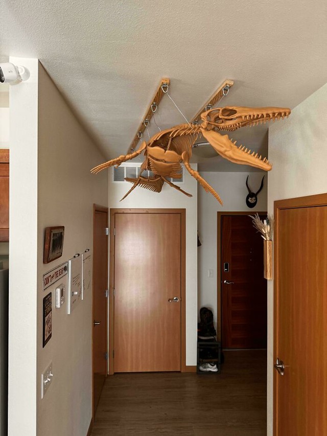 Kostur dinosaura kao ukras