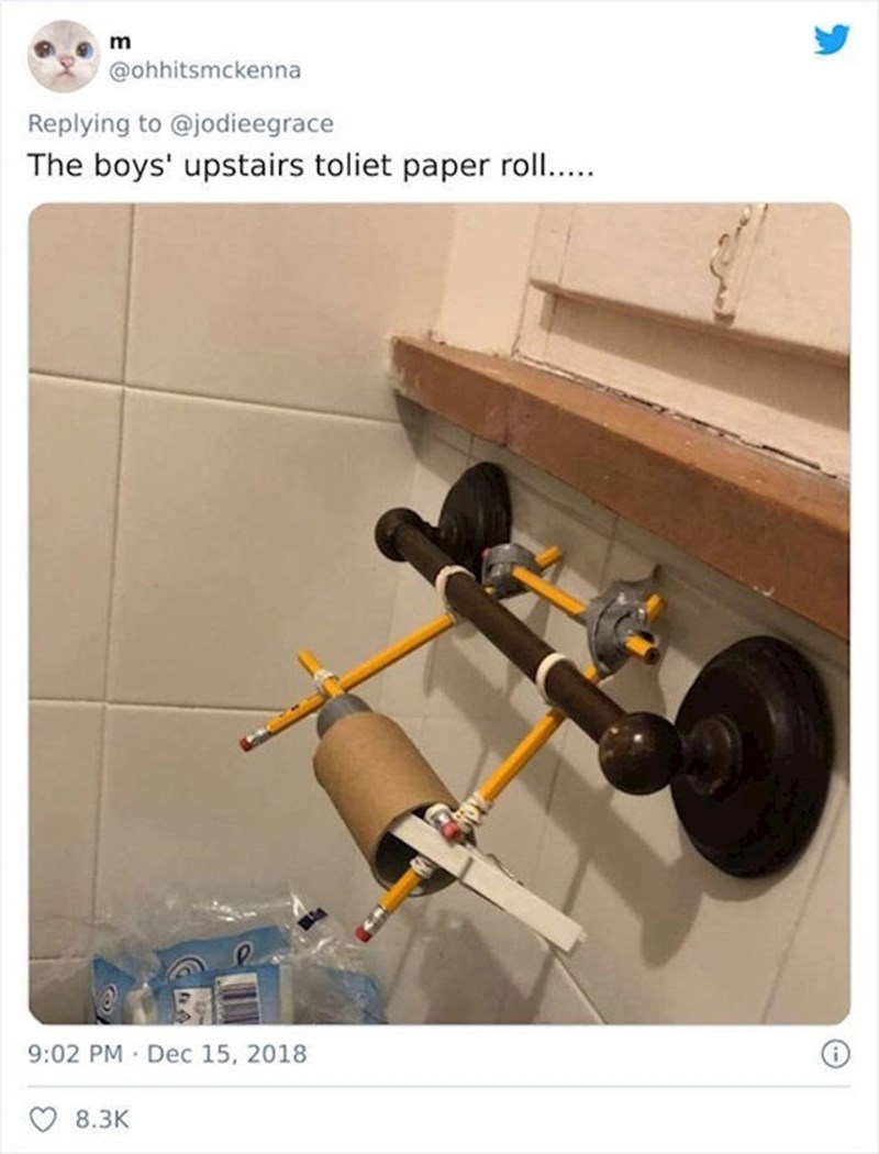 Ovo mu je držač toaletnog