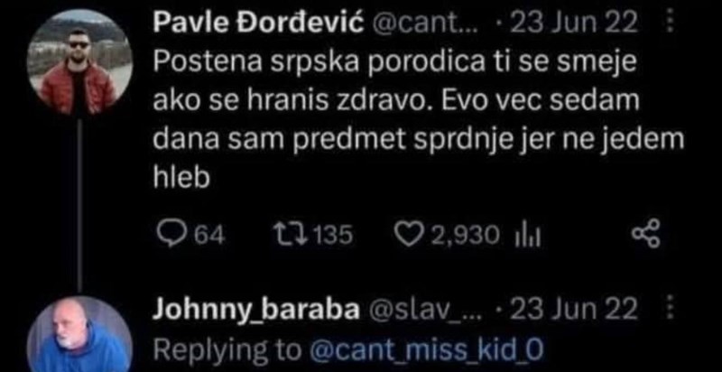 Tip se išao pohvaliti kako više ne jede kruh i svi mu se rugaju, prvi komentar je rasturio internet