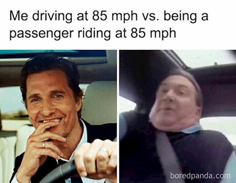 Ja dok vozim 100 na sat vs. ja dok netko drugi vozi 100 na sat