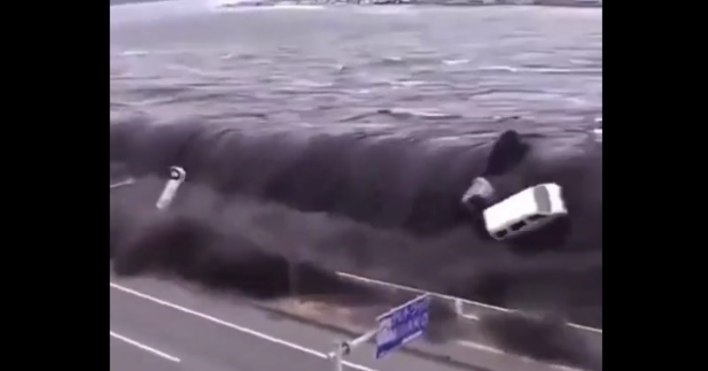 Nevjerojatna snimka uhvatila je trenutak dolaska tsunamija u Japan