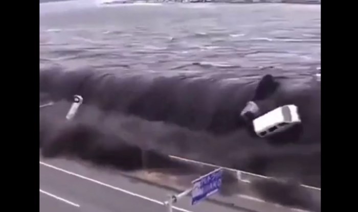 Nevjerojatna snimka uhvatila je trenutak dolaska tsunamija u Japan