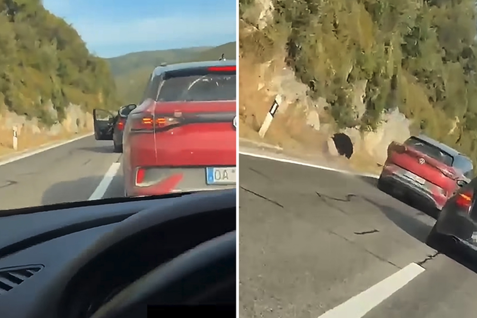 VIDEO Sukob kod Labina: Zaustavio se nasred ceste, ljudi su šokirani što je napravio
