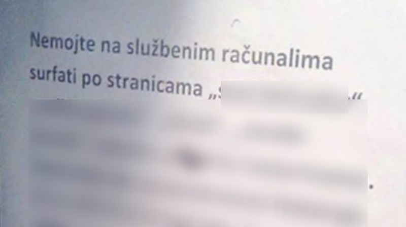 U jednoj firmi osvanula je obavijest koje stranice zaposleni ne smiju otvarati, ovo morate vidjeti!