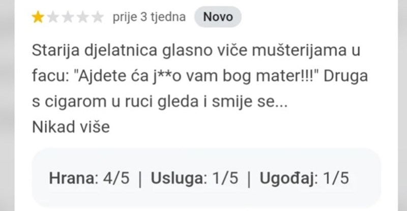 Netko se potrudio pronaći najgore recenzija restorana u Hrvatskoj, ovo je hit!