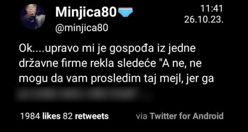 Djevojka je srušila Twitter opisom što joj se dogodilo u državnoj firmi, ovo morate pročitati