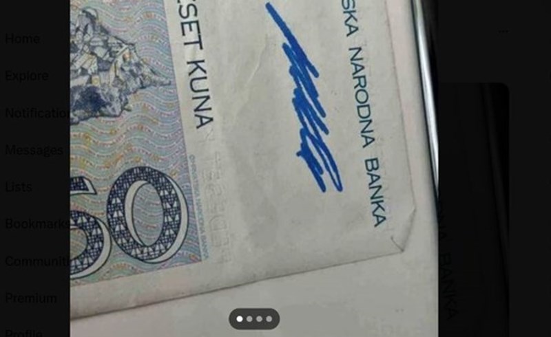 Tip je odlučio prodati novčanicu od 50kn, umrijet ćete od smijeha kad vidite po čemu je posebna