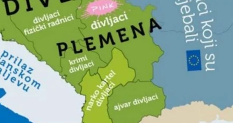 Mapa prikazuje kako Slovenci vide balkanske države, mnogi će se naljutiti