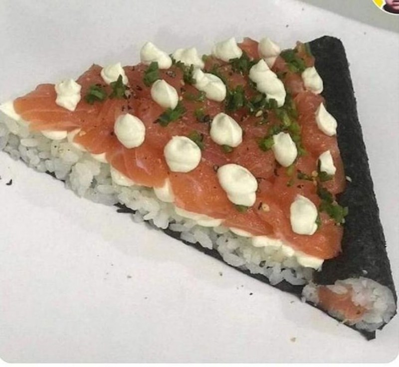 Sushi pizza