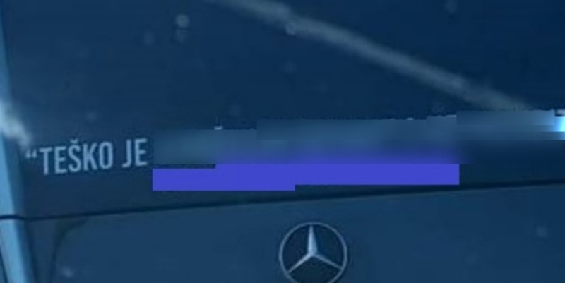 Tip iz Kaštela odlučio je napisati nešto na svom Mercedesu, svi se slažu da je 100% u pravu