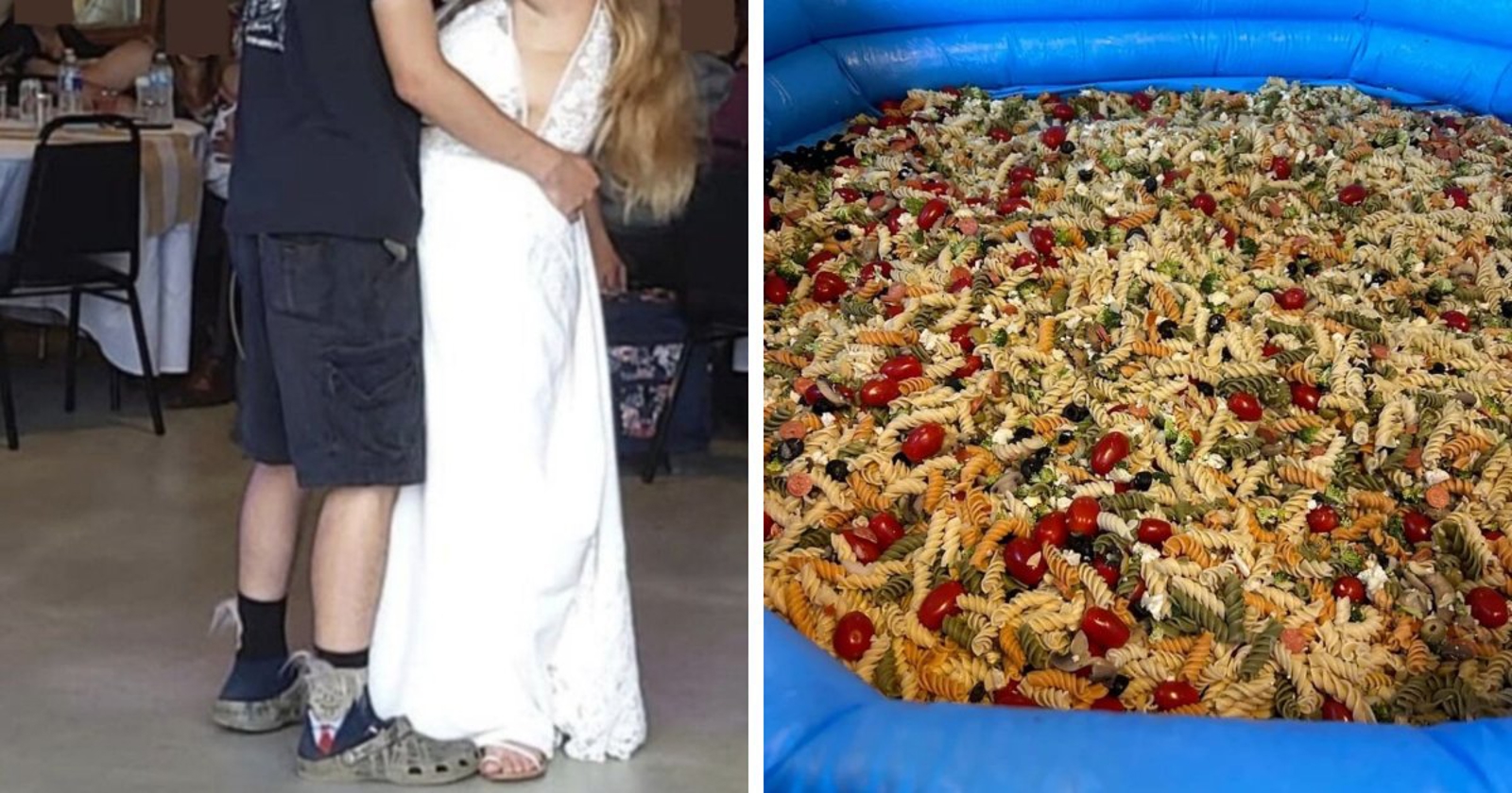 15 bizarnih fotki snimljenih na vjenčanjima (da, na slici je glavno jelo posluženo u bazenu)