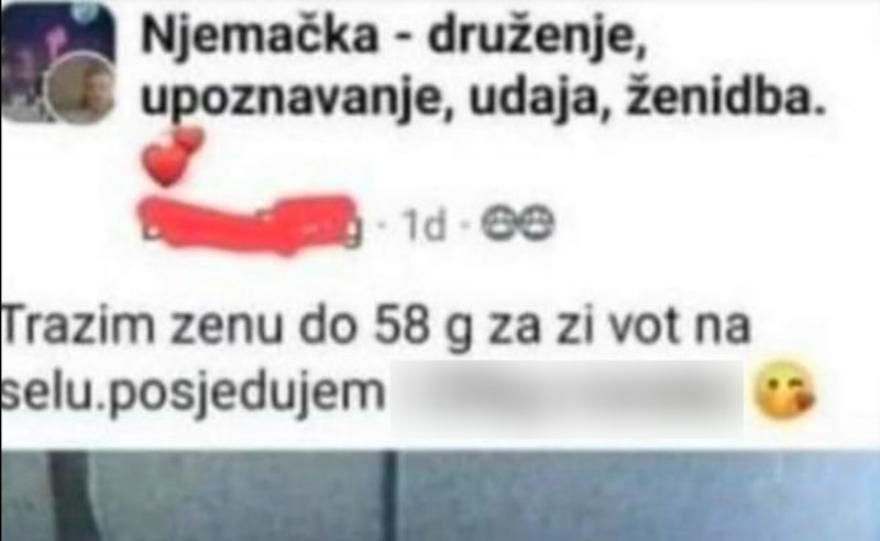 Ovaj gastarbajter je odlučio naći ženu, morate vidjeti što je naveo da posjeduje