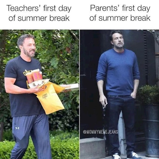 Učitelji na prvi dan praznika vs. roditelji na prvi dan praznika