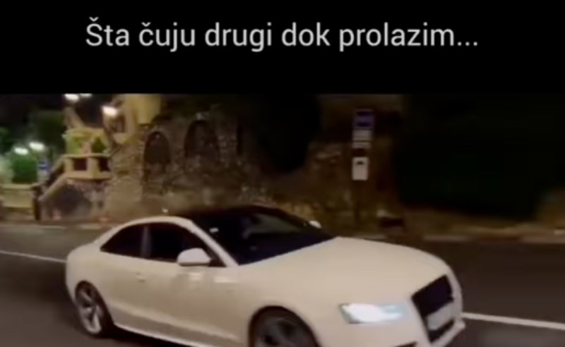 Vozač Audija je objavio što drugi čuju kad prolazi i što on čuje unutra, snimka je hit!