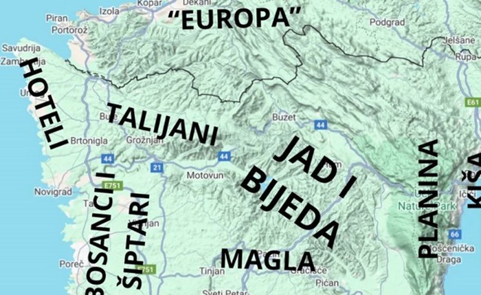 Netko je napravio kartu Istre koja će mnoge razljutiti, pogledajte
